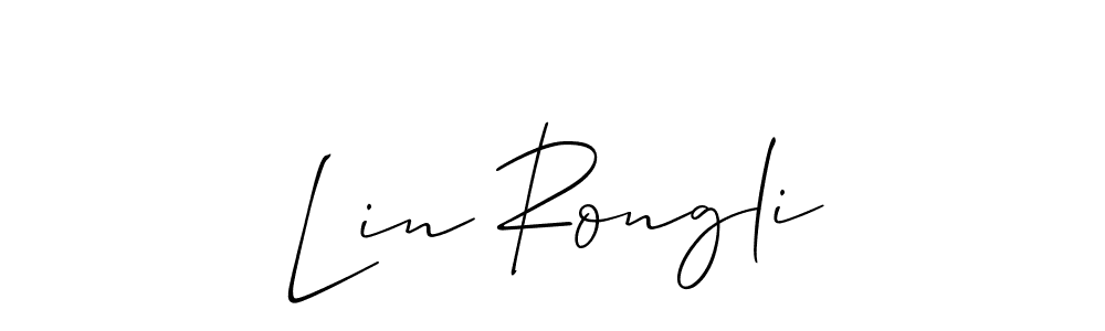 Also You can easily find your signature by using the search form. We will create Lin Rongli name handwritten signature images for you free of cost using Allison_Script sign style. Lin Rongli signature style 2 images and pictures png