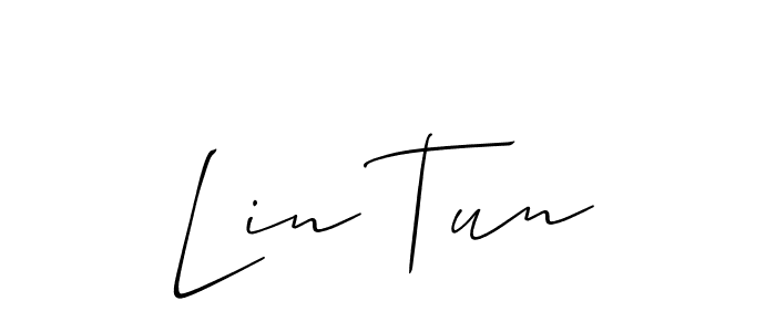 It looks lik you need a new signature style for name Lin Tun. Design unique handwritten (Allison_Script) signature with our free signature maker in just a few clicks. Lin Tun signature style 2 images and pictures png
