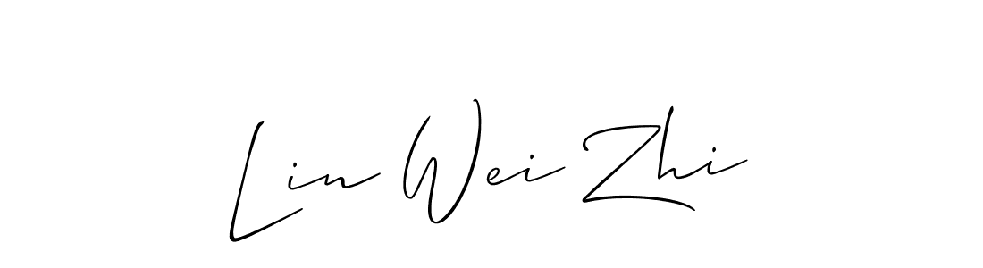 Also we have Lin Wei Zhi name is the best signature style. Create professional handwritten signature collection using Allison_Script autograph style. Lin Wei Zhi signature style 2 images and pictures png