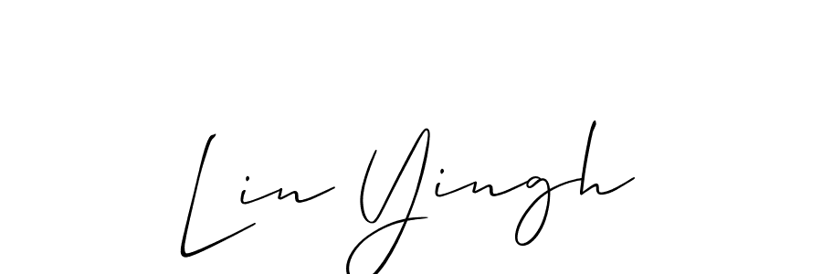 It looks lik you need a new signature style for name Lin Yingh. Design unique handwritten (Allison_Script) signature with our free signature maker in just a few clicks. Lin Yingh signature style 2 images and pictures png