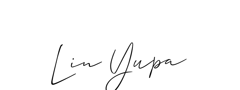 Also we have Lin Yupa name is the best signature style. Create professional handwritten signature collection using Allison_Script autograph style. Lin Yupa signature style 2 images and pictures png