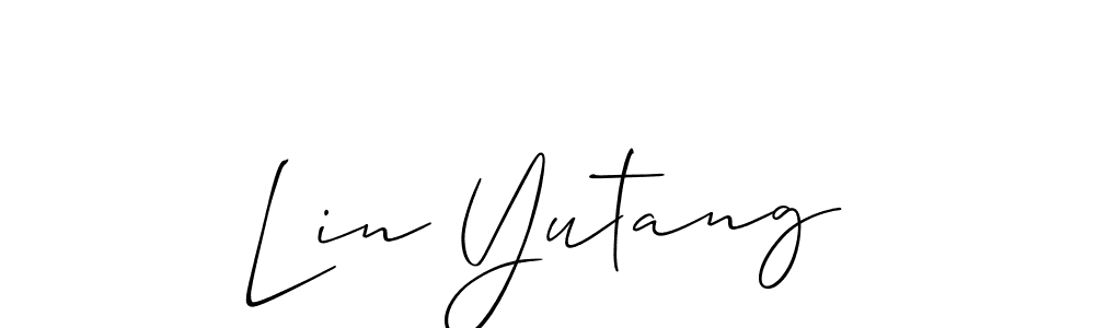 Also we have Lin Yutang name is the best signature style. Create professional handwritten signature collection using Allison_Script autograph style. Lin Yutang signature style 2 images and pictures png