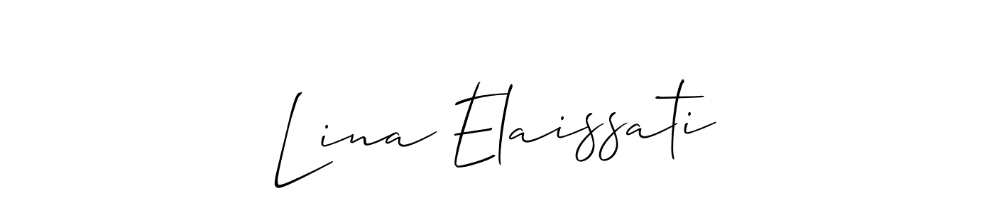 Here are the top 10 professional signature styles for the name Lina Elaissati. These are the best autograph styles you can use for your name. Lina Elaissati signature style 2 images and pictures png