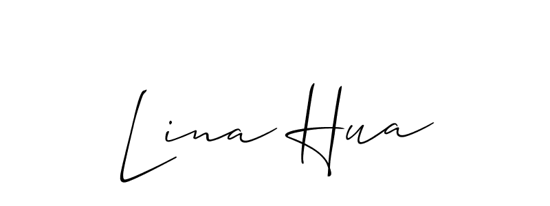 Similarly Allison_Script is the best handwritten signature design. Signature creator online .You can use it as an online autograph creator for name Lina Hua. Lina Hua signature style 2 images and pictures png