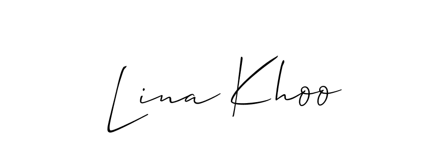 Check out images of Autograph of Lina Khoo name. Actor Lina Khoo Signature Style. Allison_Script is a professional sign style online. Lina Khoo signature style 2 images and pictures png