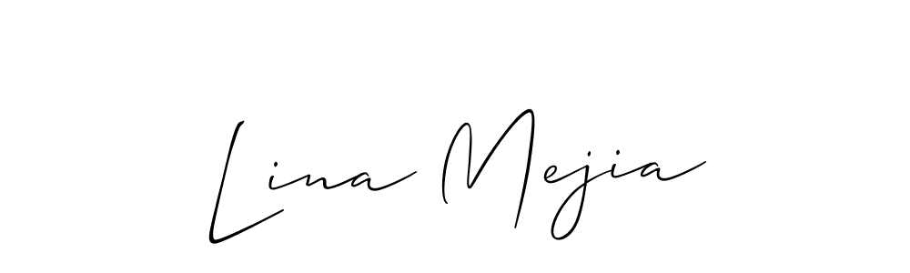 This is the best signature style for the Lina Mejia name. Also you like these signature font (Allison_Script). Mix name signature. Lina Mejia signature style 2 images and pictures png