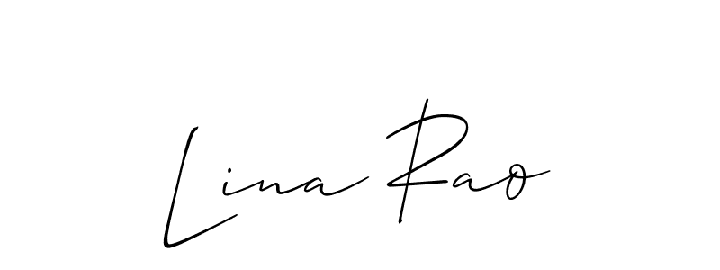 Make a beautiful signature design for name Lina Rao. Use this online signature maker to create a handwritten signature for free. Lina Rao signature style 2 images and pictures png