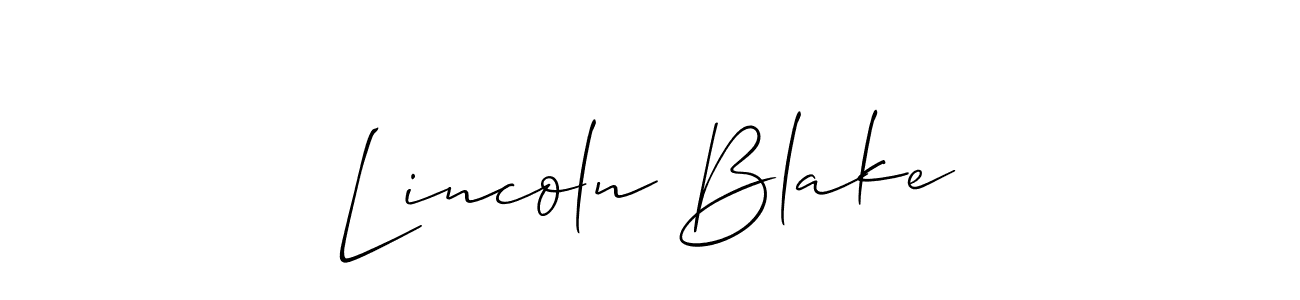 How to Draw Lincoln Blake signature style? Allison_Script is a latest design signature styles for name Lincoln Blake. Lincoln Blake signature style 2 images and pictures png