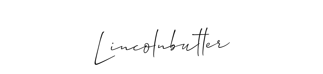 You should practise on your own different ways (Allison_Script) to write your name (Lincolnbutler) in signature. don't let someone else do it for you. Lincolnbutler signature style 2 images and pictures png