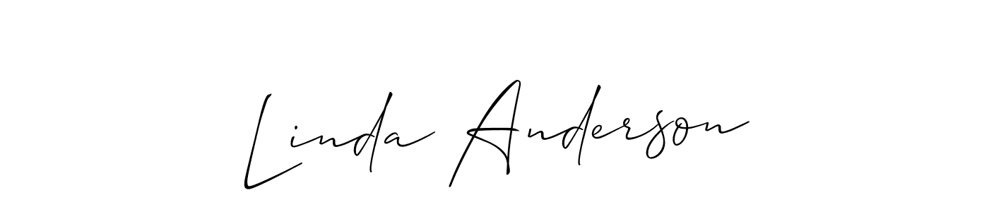 Best and Professional Signature Style for Linda Anderson. Allison_Script Best Signature Style Collection. Linda Anderson signature style 2 images and pictures png