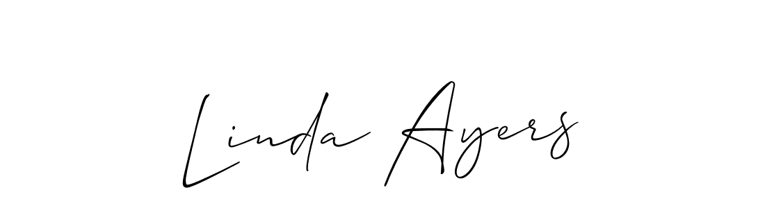 Design your own signature with our free online signature maker. With this signature software, you can create a handwritten (Allison_Script) signature for name Linda Ayers. Linda Ayers signature style 2 images and pictures png