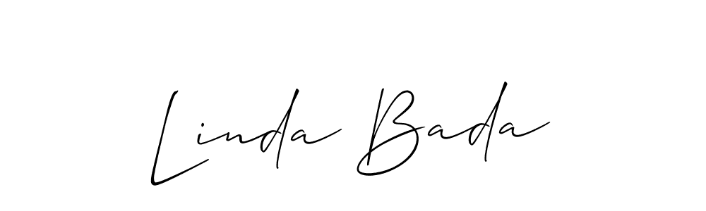 How to Draw Linda Bada signature style? Allison_Script is a latest design signature styles for name Linda Bada. Linda Bada signature style 2 images and pictures png