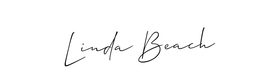 Design your own signature with our free online signature maker. With this signature software, you can create a handwritten (Allison_Script) signature for name Linda Beach. Linda Beach signature style 2 images and pictures png