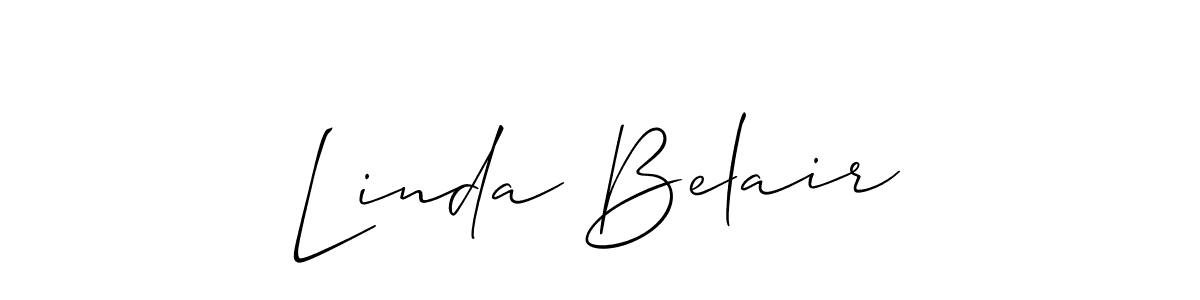 if you are searching for the best signature style for your name Linda Belair. so please give up your signature search. here we have designed multiple signature styles  using Allison_Script. Linda Belair signature style 2 images and pictures png