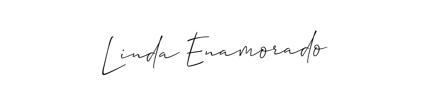 How to make Linda Enamorado signature? Allison_Script is a professional autograph style. Create handwritten signature for Linda Enamorado name. Linda Enamorado signature style 2 images and pictures png