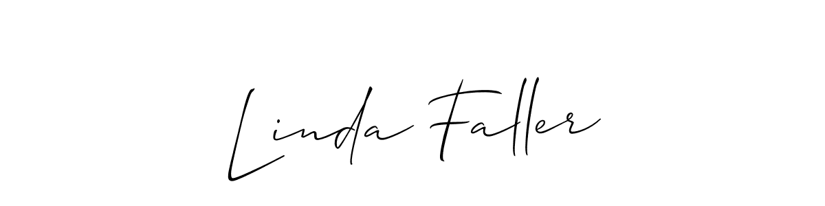 See photos of Linda Faller official signature by Spectra . Check more albums & portfolios. Read reviews & check more about Allison_Script font. Linda Faller signature style 2 images and pictures png