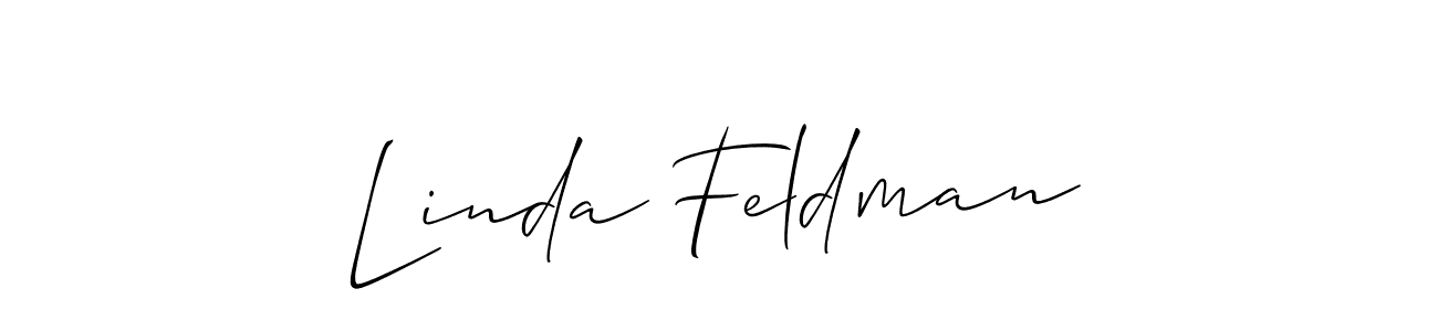 Make a beautiful signature design for name Linda Feldman. Use this online signature maker to create a handwritten signature for free. Linda Feldman signature style 2 images and pictures png