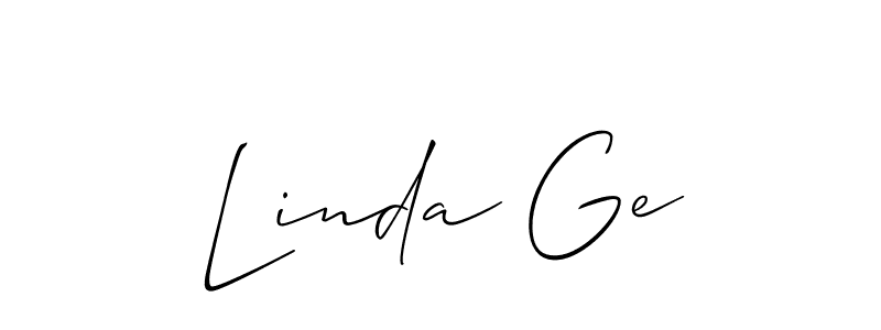 See photos of Linda Ge official signature by Spectra . Check more albums & portfolios. Read reviews & check more about Allison_Script font. Linda Ge signature style 2 images and pictures png