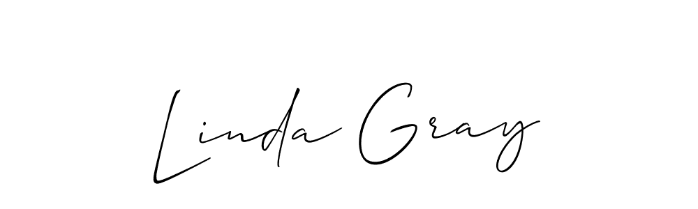 Design your own signature with our free online signature maker. With this signature software, you can create a handwritten (Allison_Script) signature for name Linda Gray. Linda Gray signature style 2 images and pictures png