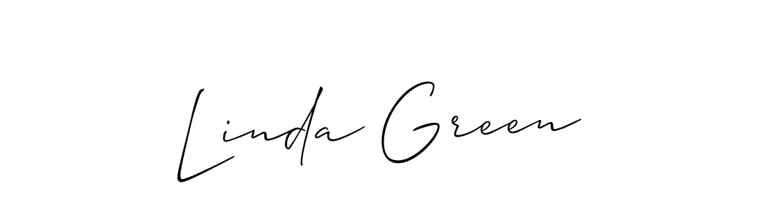 Linda Green stylish signature style. Best Handwritten Sign (Allison_Script) for my name. Handwritten Signature Collection Ideas for my name Linda Green. Linda Green signature style 2 images and pictures png