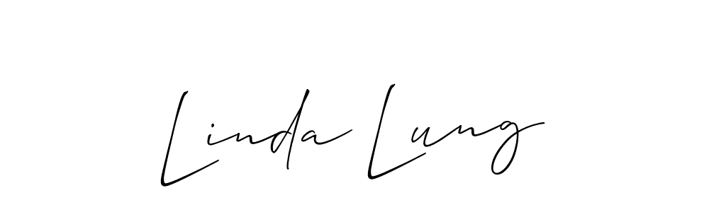 How to make Linda Lung signature? Allison_Script is a professional autograph style. Create handwritten signature for Linda Lung name. Linda Lung signature style 2 images and pictures png