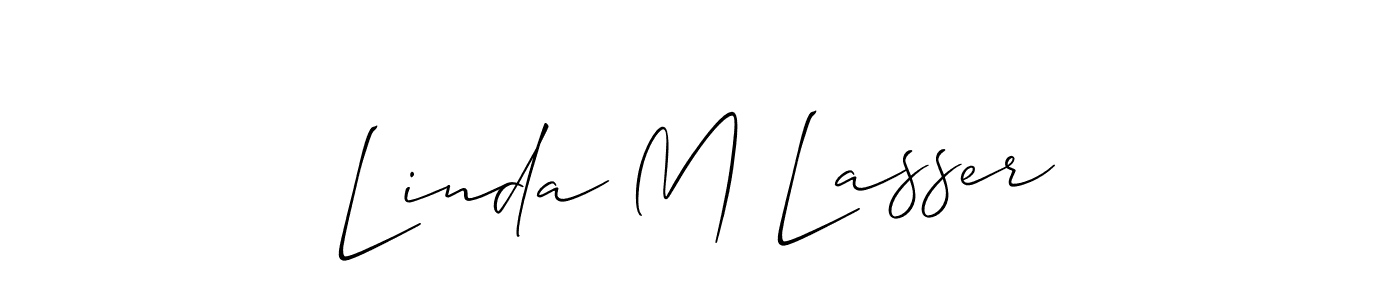 Make a beautiful signature design for name Linda M Lasser. Use this online signature maker to create a handwritten signature for free. Linda M Lasser signature style 2 images and pictures png