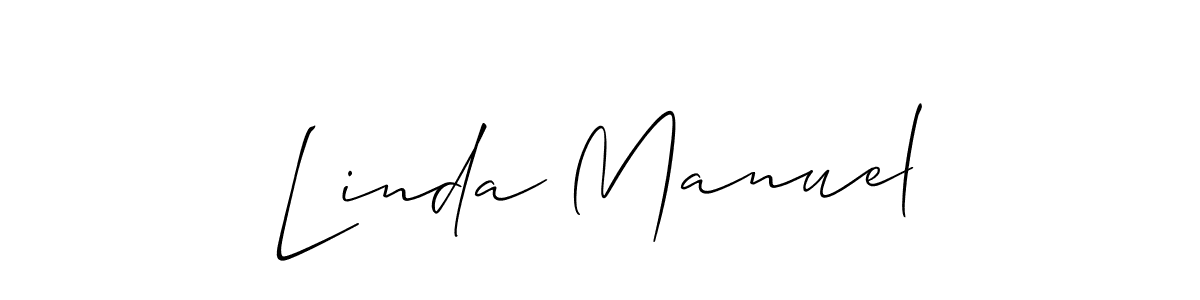 Best and Professional Signature Style for Linda Manuel. Allison_Script Best Signature Style Collection. Linda Manuel signature style 2 images and pictures png