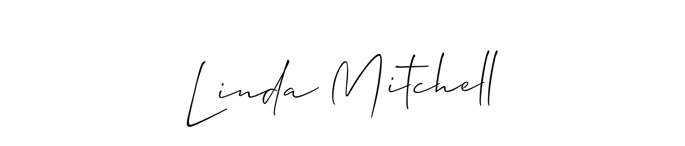 Use a signature maker to create a handwritten signature online. With this signature software, you can design (Allison_Script) your own signature for name Linda Mitchell. Linda Mitchell signature style 2 images and pictures png