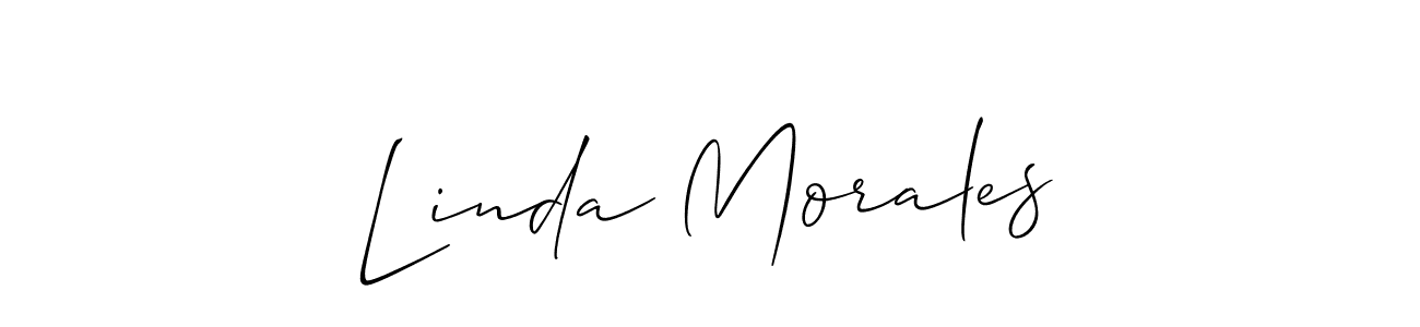 How to make Linda Morales signature? Allison_Script is a professional autograph style. Create handwritten signature for Linda Morales name. Linda Morales signature style 2 images and pictures png