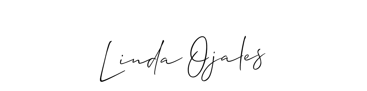 Use a signature maker to create a handwritten signature online. With this signature software, you can design (Allison_Script) your own signature for name Linda Ojales. Linda Ojales signature style 2 images and pictures png