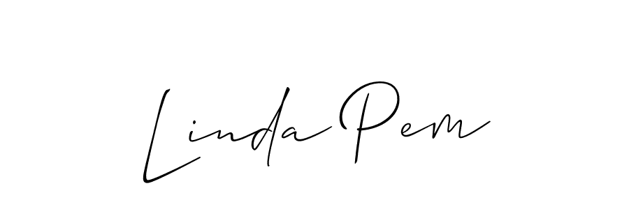 How to make Linda Pem signature? Allison_Script is a professional autograph style. Create handwritten signature for Linda Pem name. Linda Pem signature style 2 images and pictures png