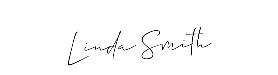 The best way (Allison_Script) to make a short signature is to pick only two or three words in your name. The name Linda Smith include a total of six letters. For converting this name. Linda Smith signature style 2 images and pictures png