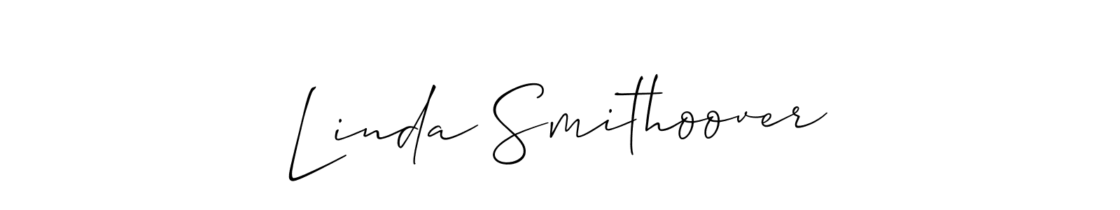 Linda Smithoover stylish signature style. Best Handwritten Sign (Allison_Script) for my name. Handwritten Signature Collection Ideas for my name Linda Smithoover. Linda Smithoover signature style 2 images and pictures png