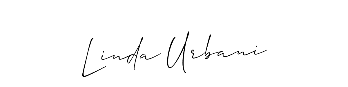 Similarly Allison_Script is the best handwritten signature design. Signature creator online .You can use it as an online autograph creator for name Linda Urbani. Linda Urbani signature style 2 images and pictures png