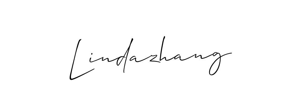 Use a signature maker to create a handwritten signature online. With this signature software, you can design (Allison_Script) your own signature for name Lindazhang. Lindazhang signature style 2 images and pictures png