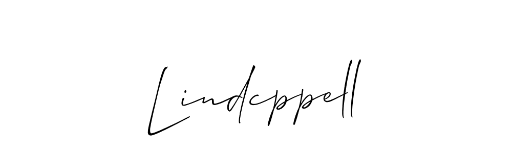 How to make Lindcppell signature? Allison_Script is a professional autograph style. Create handwritten signature for Lindcppell name. Lindcppell signature style 2 images and pictures png