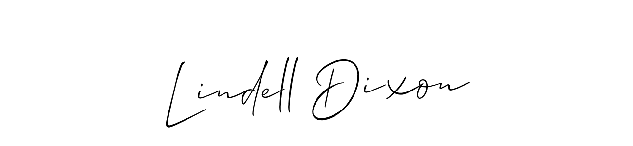 Use a signature maker to create a handwritten signature online. With this signature software, you can design (Allison_Script) your own signature for name Lindell Dixon. Lindell Dixon signature style 2 images and pictures png
