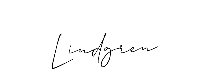 Use a signature maker to create a handwritten signature online. With this signature software, you can design (Allison_Script) your own signature for name Lindgren. Lindgren signature style 2 images and pictures png