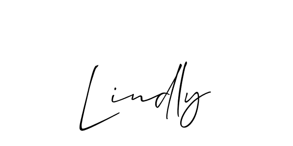 Create a beautiful signature design for name Lindly. With this signature (Allison_Script) fonts, you can make a handwritten signature for free. Lindly signature style 2 images and pictures png