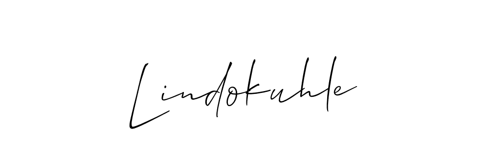 Design your own signature with our free online signature maker. With this signature software, you can create a handwritten (Allison_Script) signature for name Lindokuhle. Lindokuhle signature style 2 images and pictures png