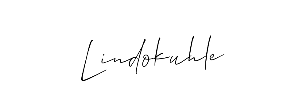 How to make Lindokuhle signature? Allison_Script is a professional autograph style. Create handwritten signature for Lindokuhle name. Lindokuhle signature style 2 images and pictures png