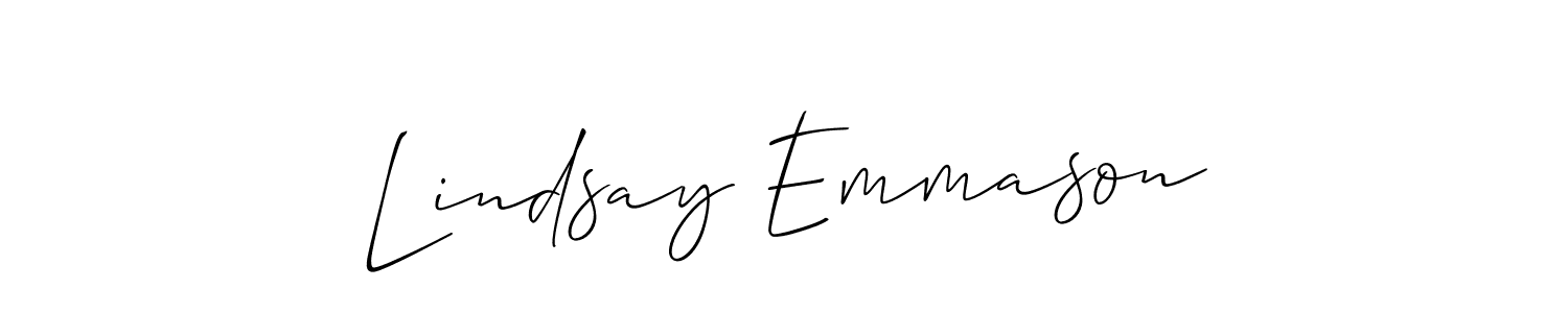 How to make Lindsay Emmason signature? Allison_Script is a professional autograph style. Create handwritten signature for Lindsay Emmason name. Lindsay Emmason signature style 2 images and pictures png
