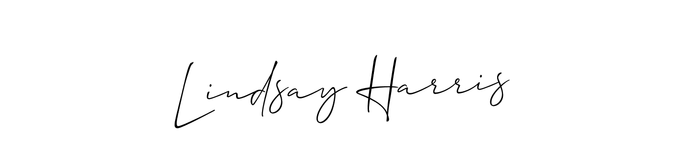 How to make Lindsay Harris name signature. Use Allison_Script style for creating short signs online. This is the latest handwritten sign. Lindsay Harris signature style 2 images and pictures png