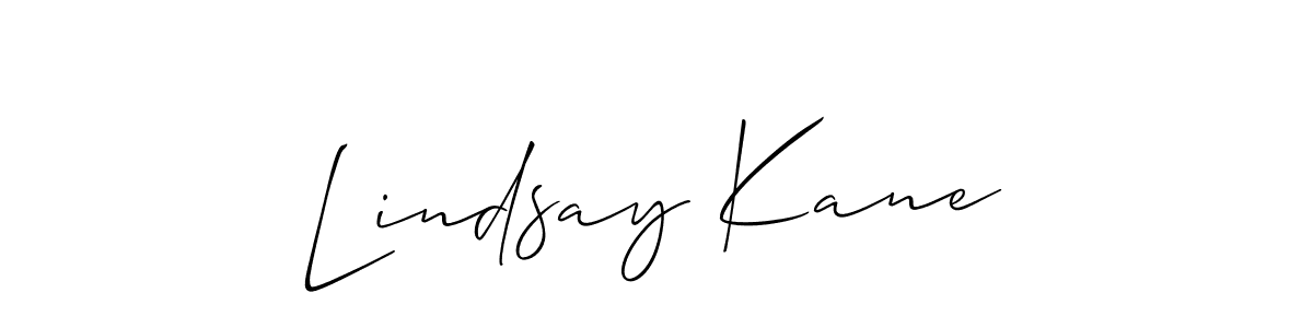 Lindsay Kane stylish signature style. Best Handwritten Sign (Allison_Script) for my name. Handwritten Signature Collection Ideas for my name Lindsay Kane. Lindsay Kane signature style 2 images and pictures png