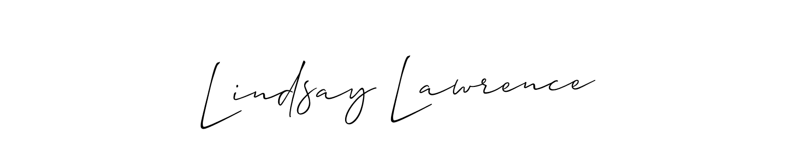 It looks lik you need a new signature style for name Lindsay Lawrence. Design unique handwritten (Allison_Script) signature with our free signature maker in just a few clicks. Lindsay Lawrence signature style 2 images and pictures png