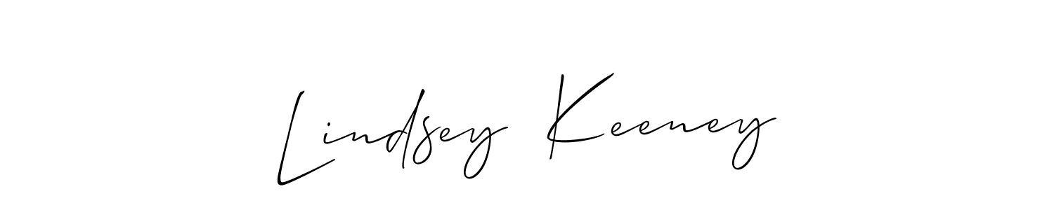 You should practise on your own different ways (Allison_Script) to write your name (Lindsey  Keeney) in signature. don't let someone else do it for you. Lindsey  Keeney signature style 2 images and pictures png