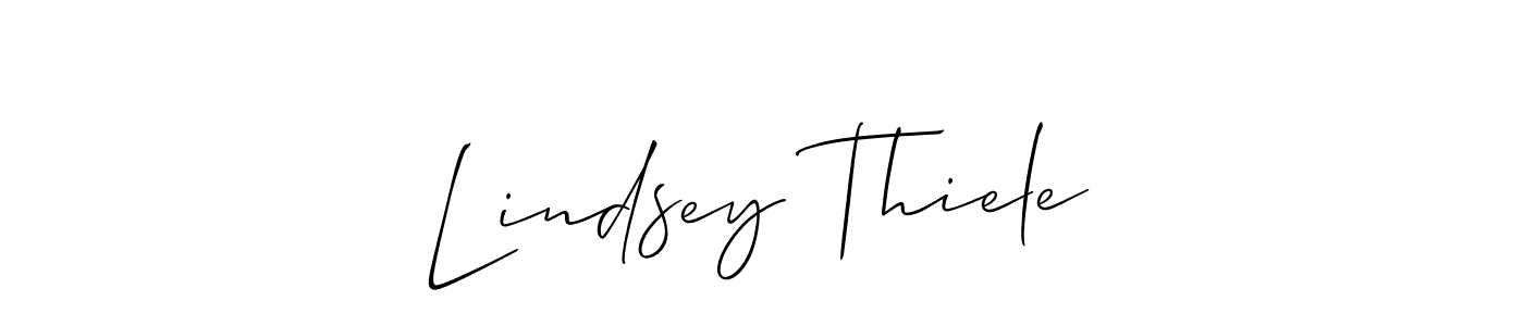 if you are searching for the best signature style for your name Lindsey Thiele. so please give up your signature search. here we have designed multiple signature styles  using Allison_Script. Lindsey Thiele signature style 2 images and pictures png