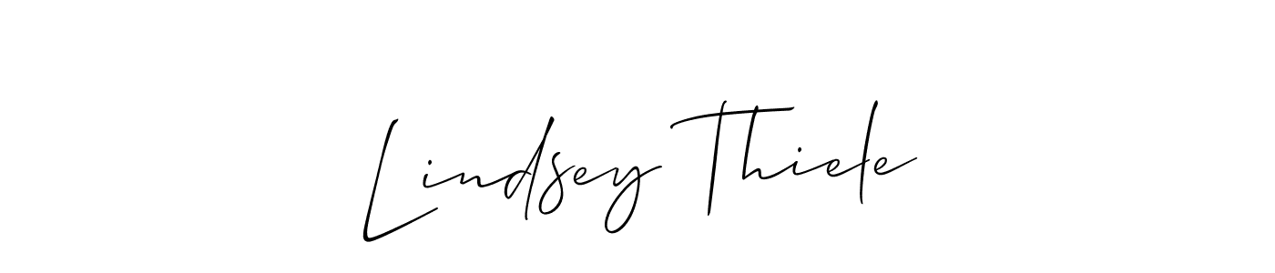 if you are searching for the best signature style for your name Lindsey Thiele. so please give up your signature search. here we have designed multiple signature styles  using Allison_Script. Lindsey Thiele signature style 2 images and pictures png