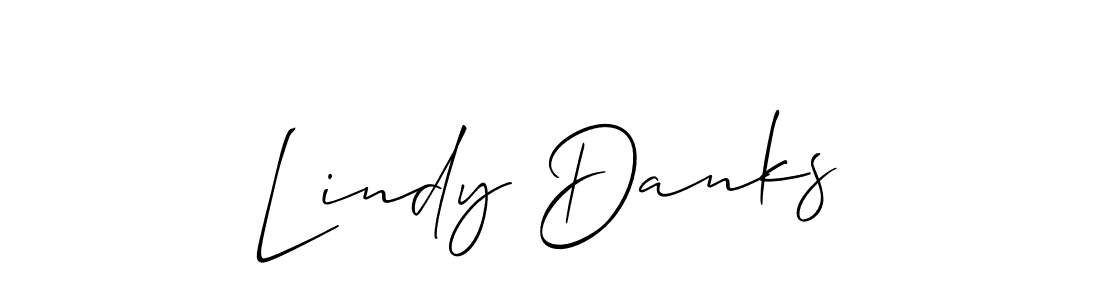 Allison_Script is a professional signature style that is perfect for those who want to add a touch of class to their signature. It is also a great choice for those who want to make their signature more unique. Get Lindy Danks name to fancy signature for free. Lindy Danks signature style 2 images and pictures png