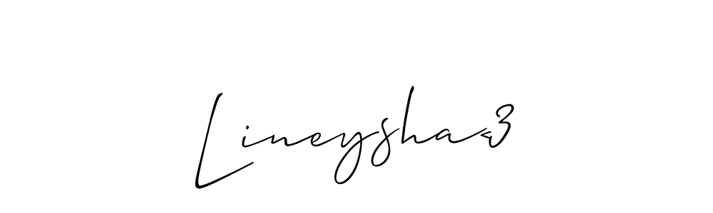 Lineysha<3 stylish signature style. Best Handwritten Sign (Allison_Script) for my name. Handwritten Signature Collection Ideas for my name Lineysha<3. Lineysha<3 signature style 2 images and pictures png